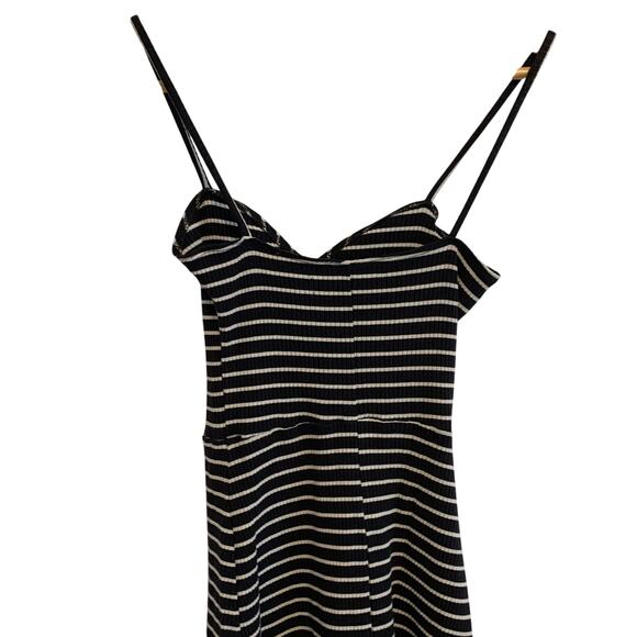 Reformation Black and White Striped Body Con Mini Dress - Picture 7 of 7